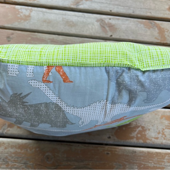 Whole Home Green & Blue Dinosaur Square Throw Pillow - Picture 6 of 6